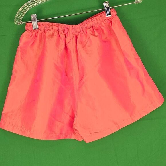 Mens Womens Orange Pink Irredescent Shorts Unisex Medium - Picture 2 of 4
